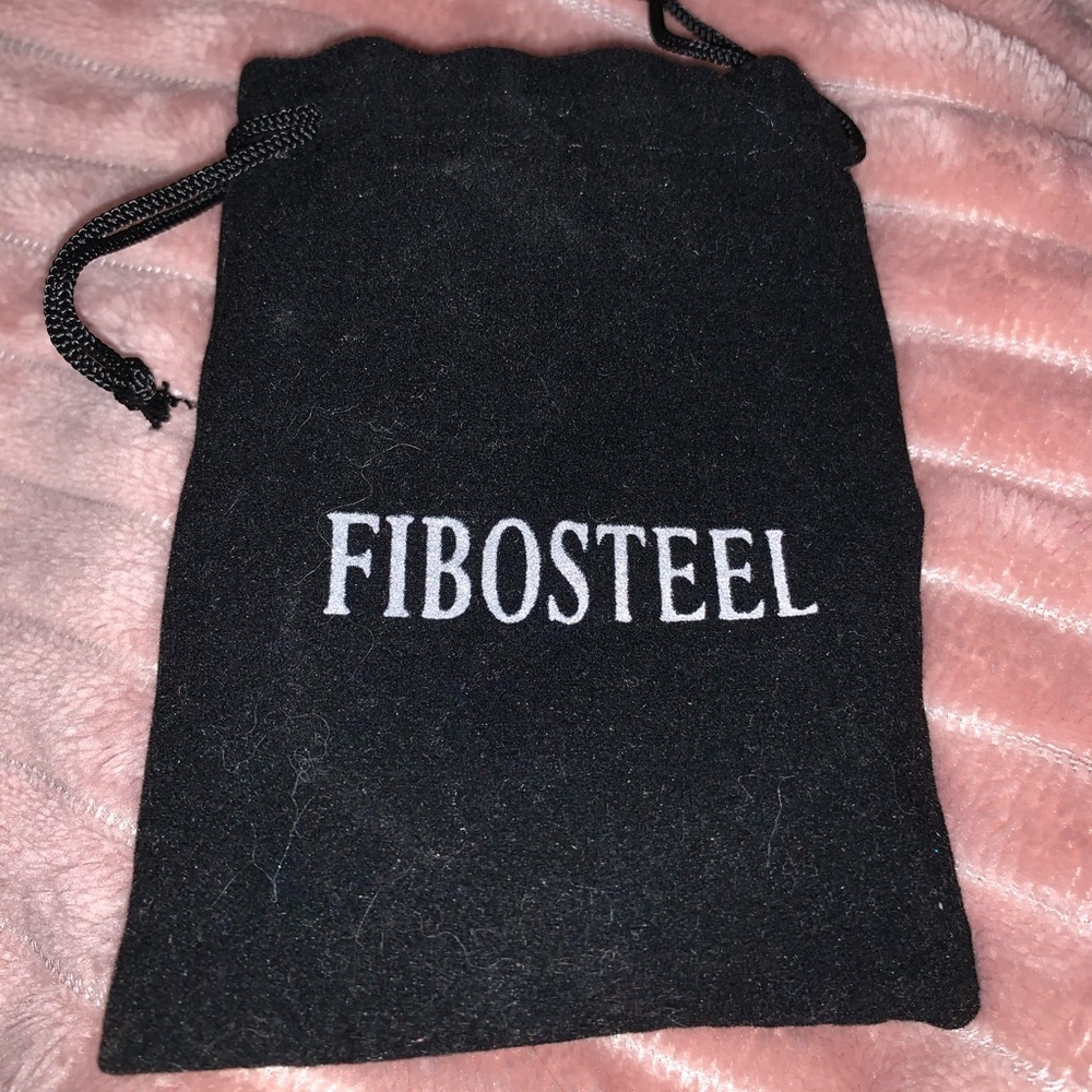 Fibosteel -6 pairs Stainless Steel Gold Hoops